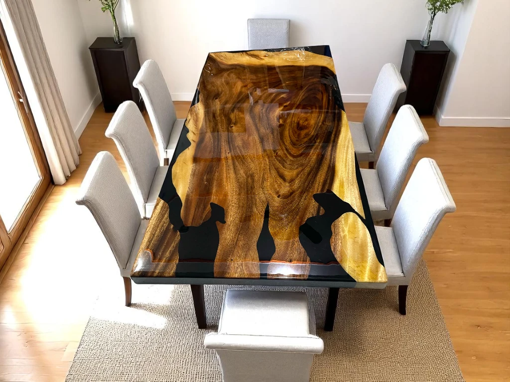 Handcrafted Epoxy Resin Dining Tables – Hotel & Restaurant Use
